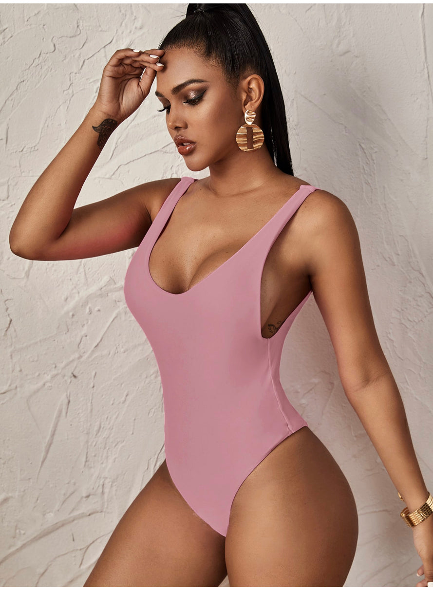 Open back One Piece
