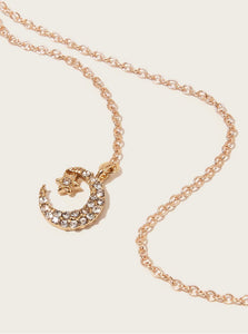 Moon glasses chain