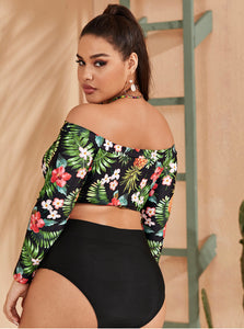 Tropical Bardot Bikini