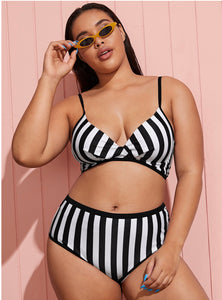Striped Highwaist Bikini